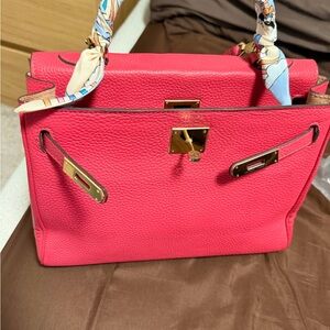 Pink Vintage Hermes bag